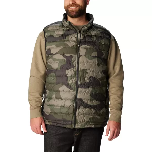 Columbia Mens Powder Lite VestStone Green Mod Camo Print