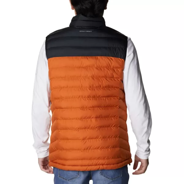 Columbia Mens Powder Lite VestWarm CopperBlack