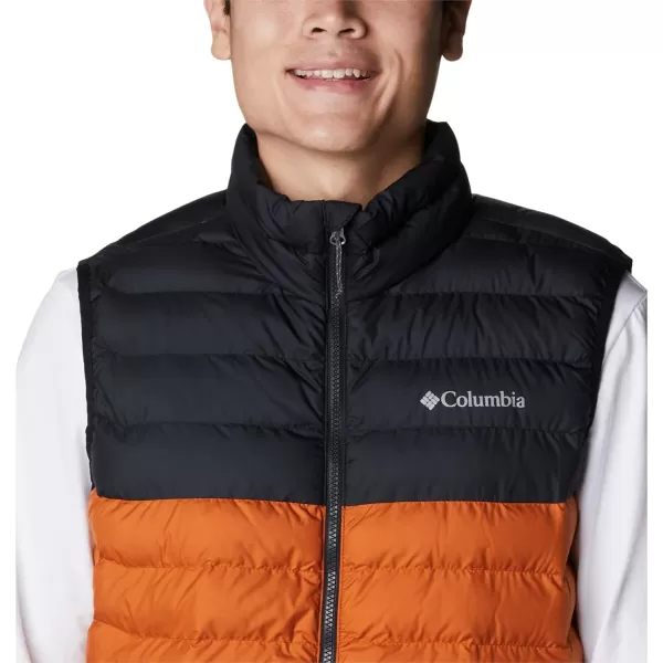 Columbia Mens Powder Lite VestWarm CopperBlack