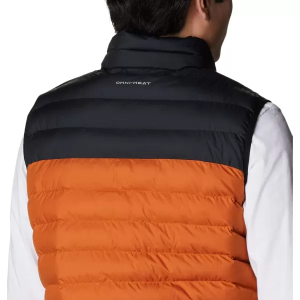 Columbia Mens Powder Lite VestWarm CopperBlack