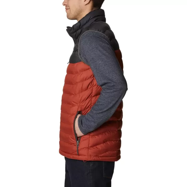 Columbia Mens Powder Lite VestWarp Red  Shark