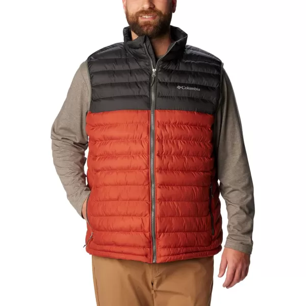 Columbia Mens Powder Lite VestWarp Red  Shark