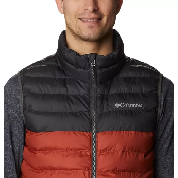 Columbia Mens Powder Lite VestWarp Red  Shark