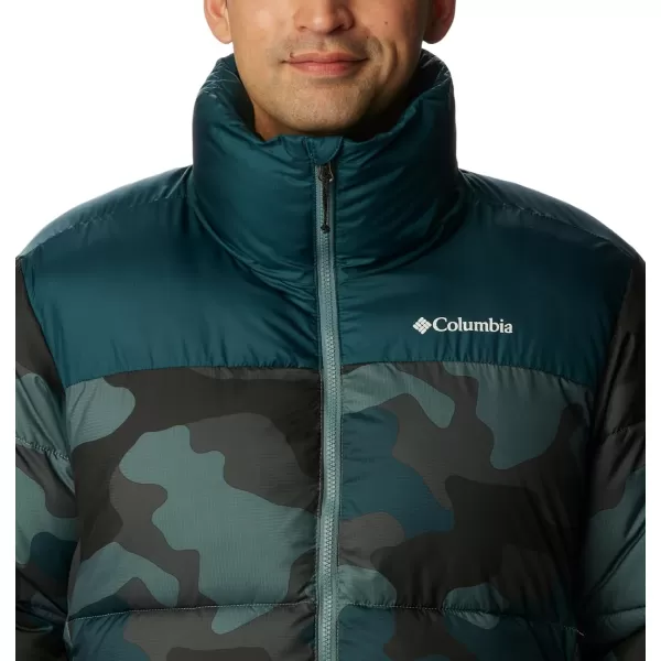 Columbia Mens Puffect Ii JacketMetal Mod Camo Print Night Wave