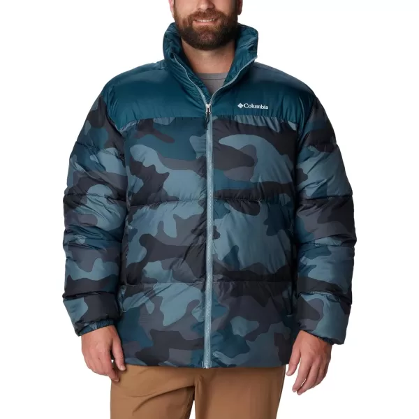 Columbia Mens Puffect Ii JacketMetal Mod Camo Print Night Wave