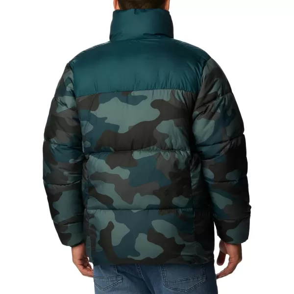 Columbia Mens Puffect Ii JacketMetal Mod Camo Print Night Wave