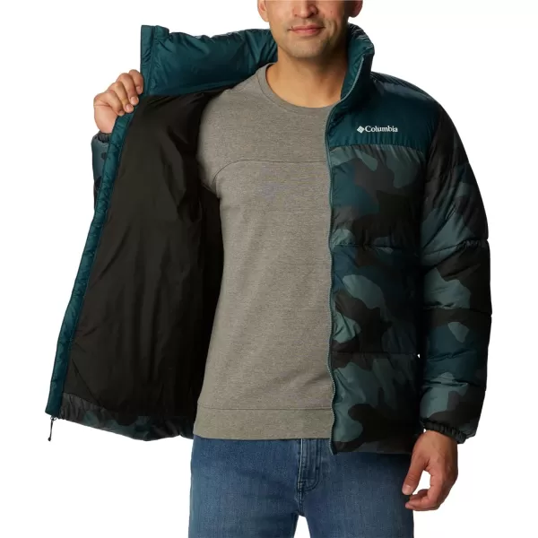 Columbia Mens Puffect Ii JacketMetal Mod Camo Print Night Wave