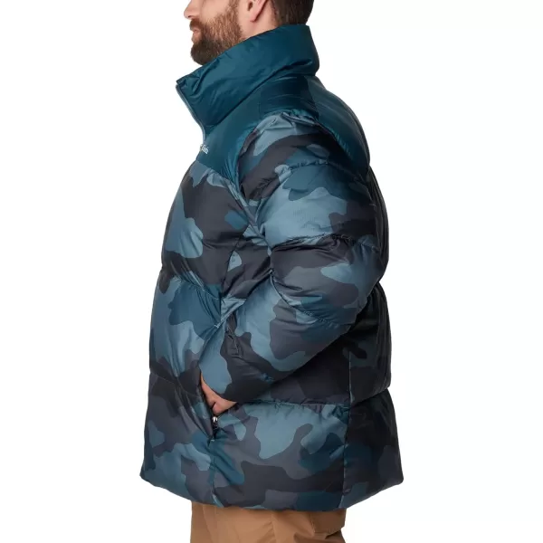 Columbia Mens Puffect Ii JacketMetal Mod Camo Print Night Wave