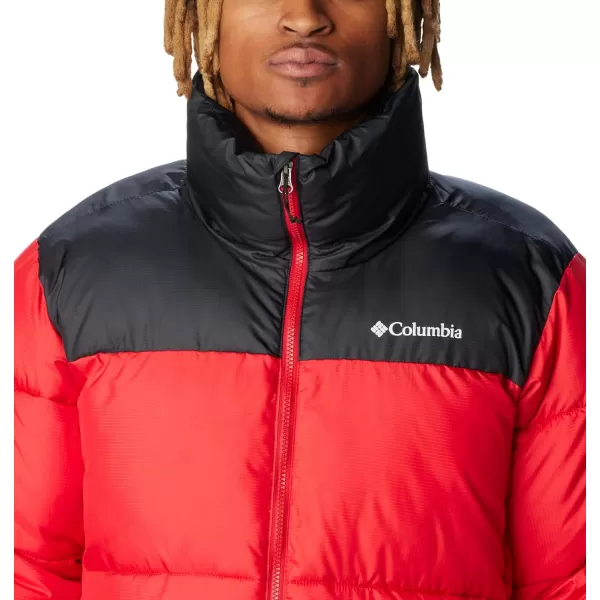 Columbia Mens Puffect Ii JacketMountain Red Black