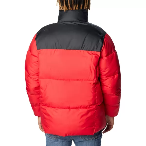 Columbia Mens Puffect Ii JacketMountain Red Black