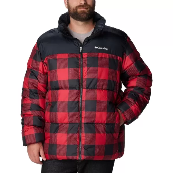 Columbia Mens Puffect Ii JacketMountain Red Check Print Black