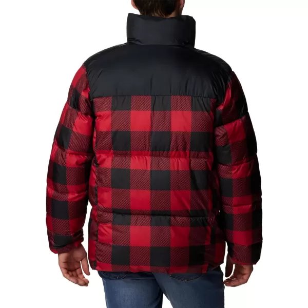 Columbia Mens Puffect Ii JacketMountain Red Check Print Black