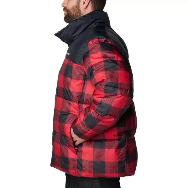 Columbia Mens Puffect Ii JacketMountain Red Check Print Black