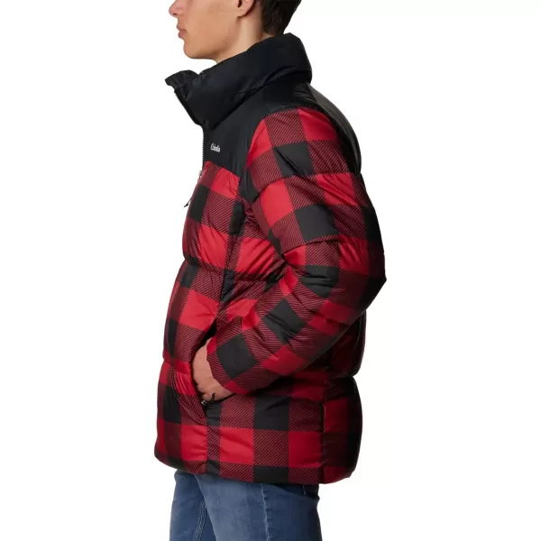 Columbia Mens Puffect Ii JacketMountain Red Check Print Black