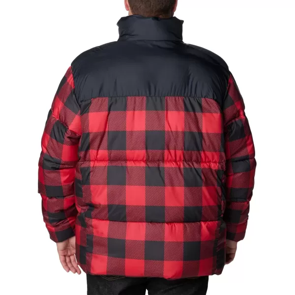 Columbia Mens Puffect Ii JacketMountain Red Check Print Black