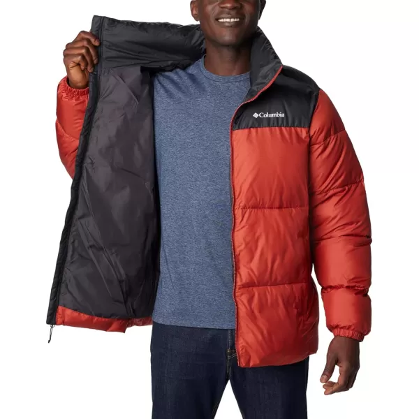 Columbia Mens Puffect Ii JacketWarp Red Shark