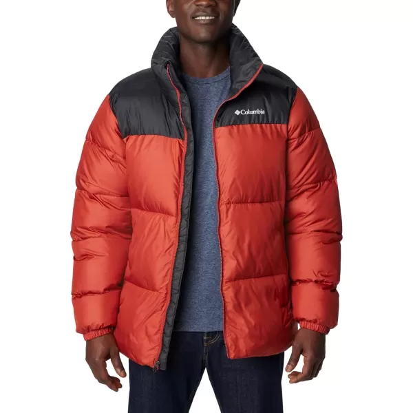 Columbia Mens Puffect Ii JacketWarp Red Shark