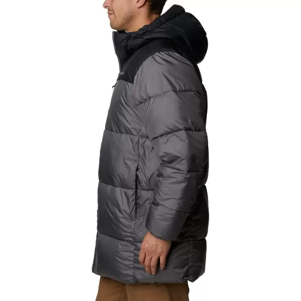 Columbia Mens Puffect ParkaCity Grey Black