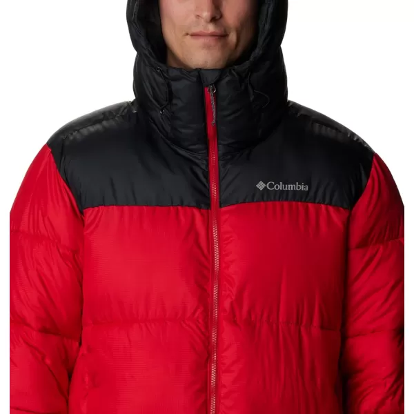 Columbia Mens Puffect ParkaMountain Red Black