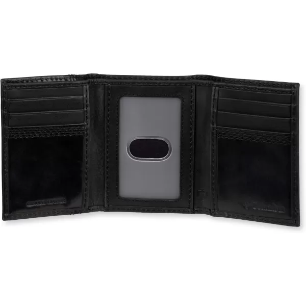 Columbia Mens RFID Trifold WalletBlack Stitch