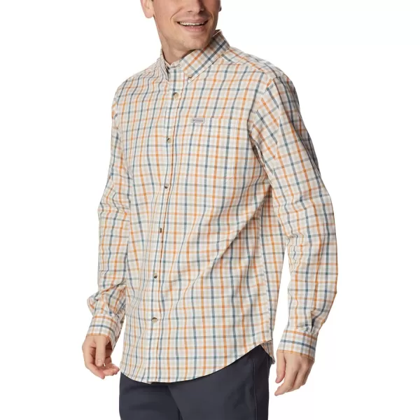 Columbia Mens Rapid Rivers Ii Long Sleeve ShirtAncient Fossil Multi Gingham Orange