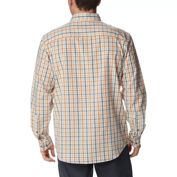 Columbia Mens Rapid Rivers Ii Long Sleeve ShirtAncient Fossil Multi Gingham Orange