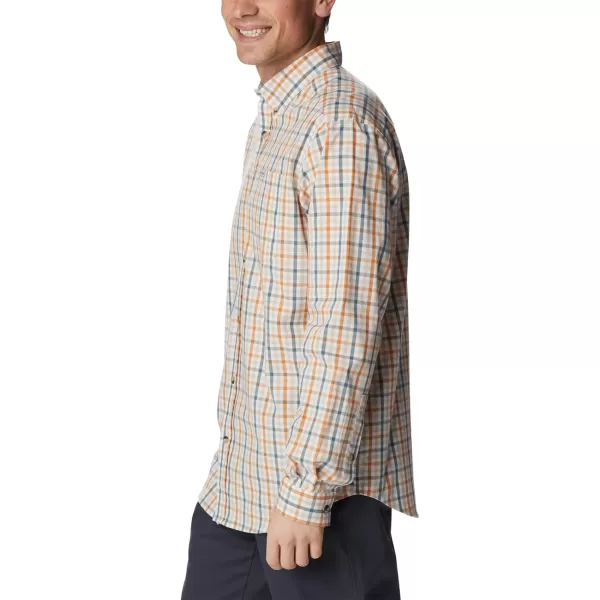 Columbia Mens Rapid Rivers Ii Long Sleeve ShirtAncient Fossil Multi Gingham Orange