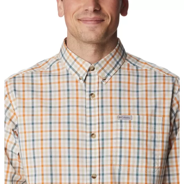 Columbia Mens Rapid Rivers Ii Long Sleeve ShirtAncient Fossil Multi Gingham Orange