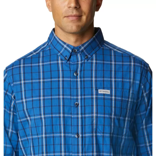 Columbia Mens Rapid Rivers Ii Long Sleeve ShirtBright Indigo Tartan Grid