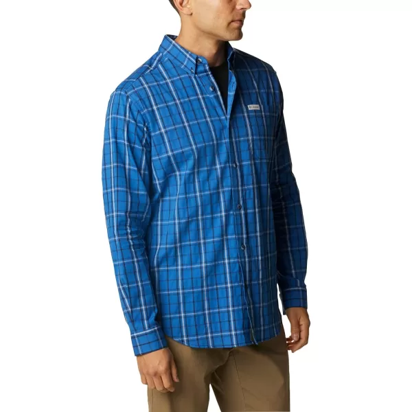 Columbia Mens Rapid Rivers Ii Long Sleeve ShirtBright Indigo Tartan Grid