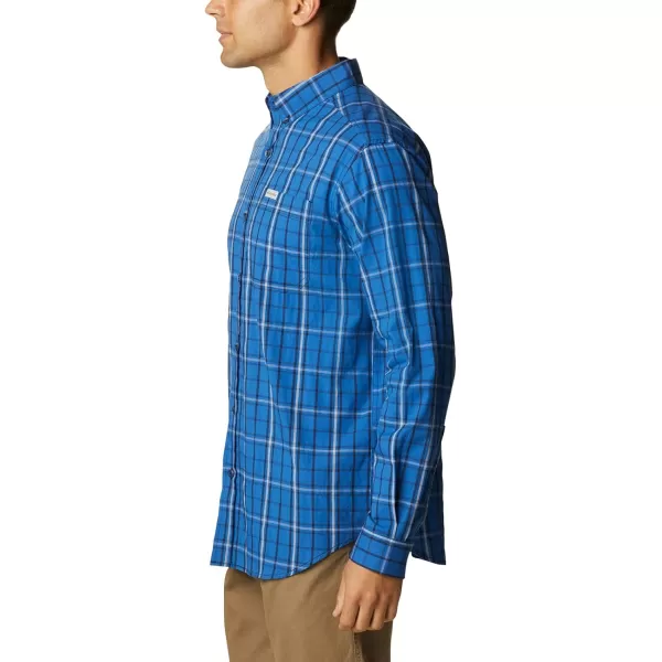 Columbia Mens Rapid Rivers Ii Long Sleeve ShirtBright Indigo Tartan Grid