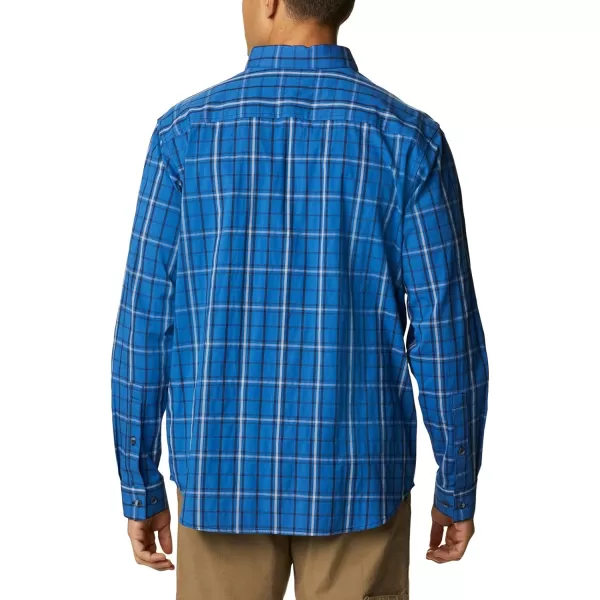 Columbia Mens Rapid Rivers Ii Long Sleeve ShirtBright Indigo Tartan Grid