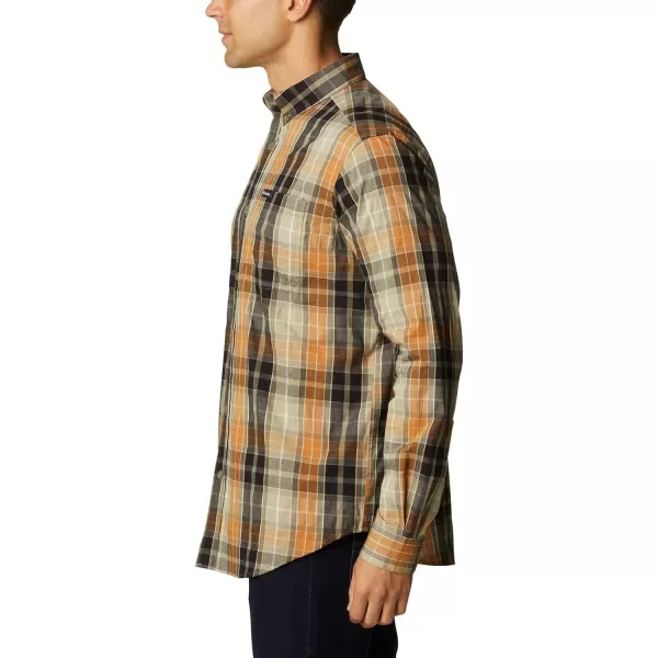 Columbia Mens Rapid Rivers Ii Long Sleeve ShirtCanyon Gold Multi Plaid