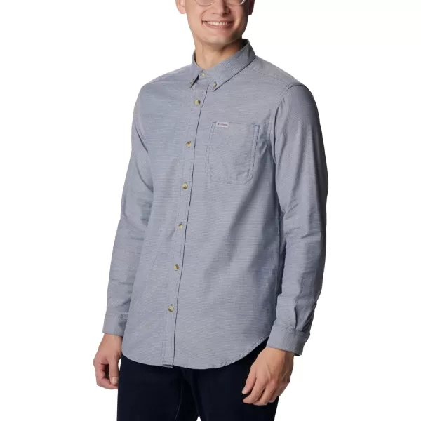 Columbia Mens Rapid Rivers Ii Long Sleeve ShirtDark Mountain Oxford