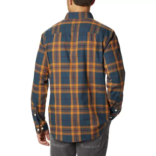 Columbia Mens Rapid Rivers Ii Long Sleeve ShirtGolden Yellow Traditional Plaid