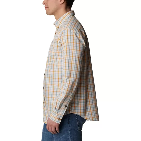 Columbia Mens Rapid Rivers Ii Long Sleeve ShirtRaw Honey Everyday Gingham