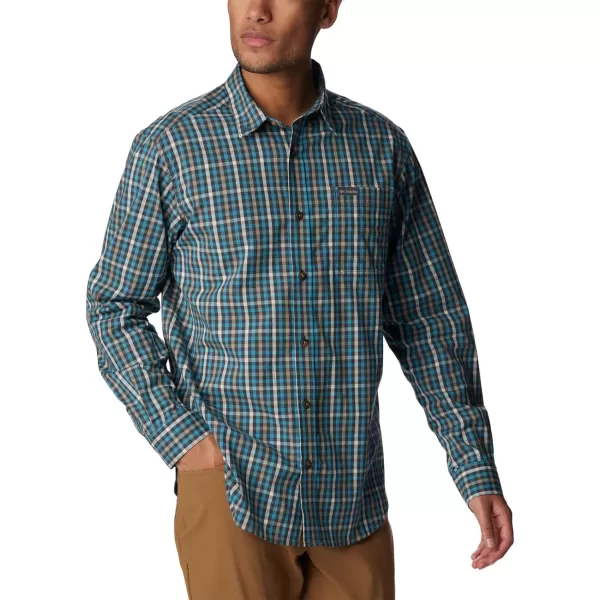 Columbia Mens Rapid Rivers Ii Long Sleeve ShirtShark Everyday Gingham