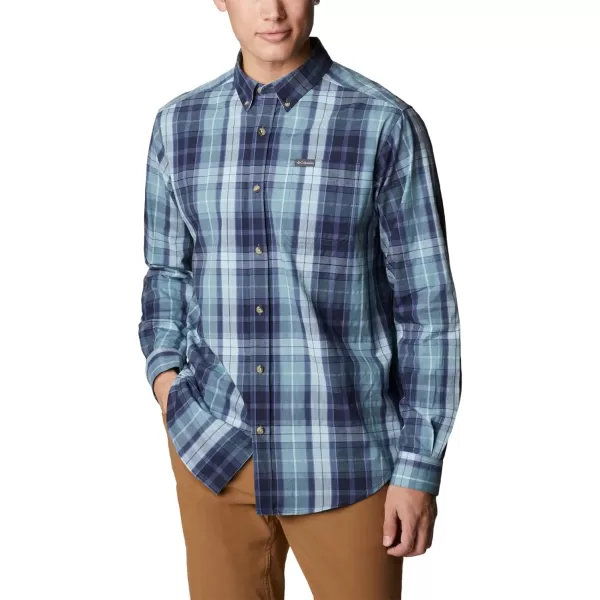 Columbia Mens Rapid Rivers Ii Long Sleeve ShirtSpring Blue Multi Plaid