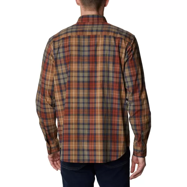 Columbia Mens Rapid Rivers Ii Long Sleeve ShirtStone Green Multi Plaid