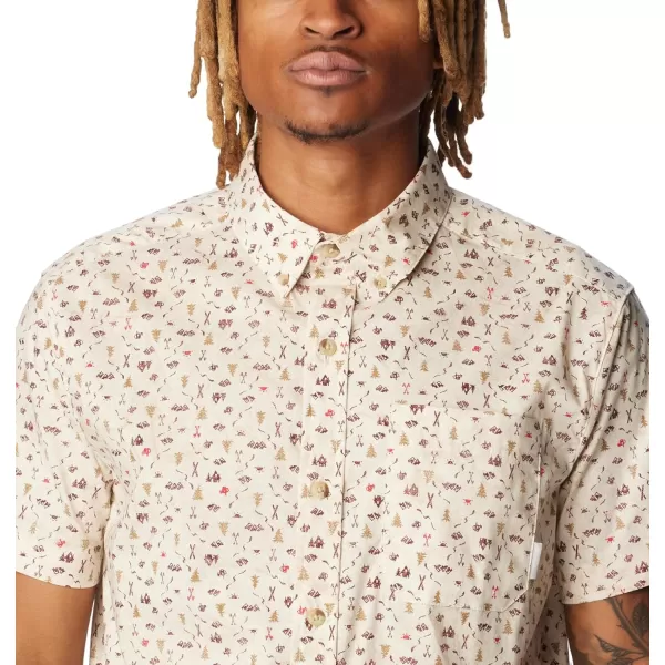 Columbia Mens Rapid Rivers Ii Short Sleeve ShirtChalkMakin Tracks Print