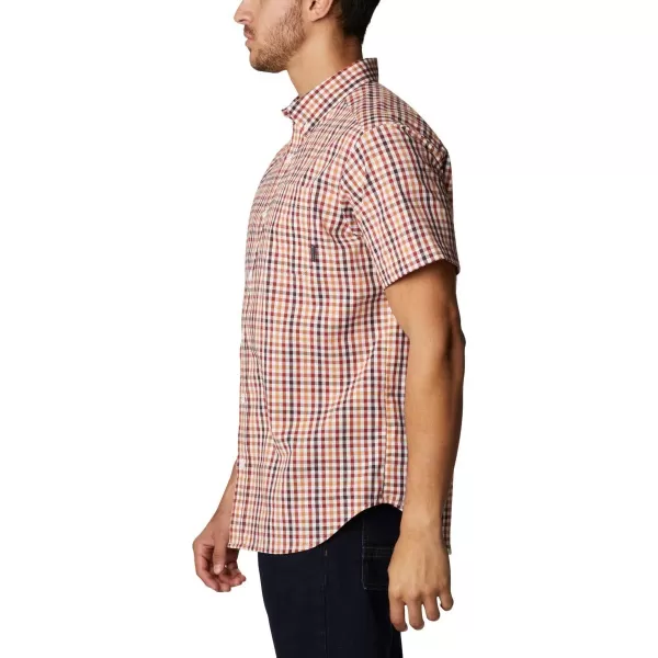 Columbia Mens Rapid Rivers Ii Short Sleeve ShirtDark Sienna Gingham