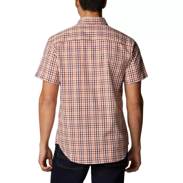 Columbia Mens Rapid Rivers Ii Short Sleeve ShirtDark Sienna Gingham