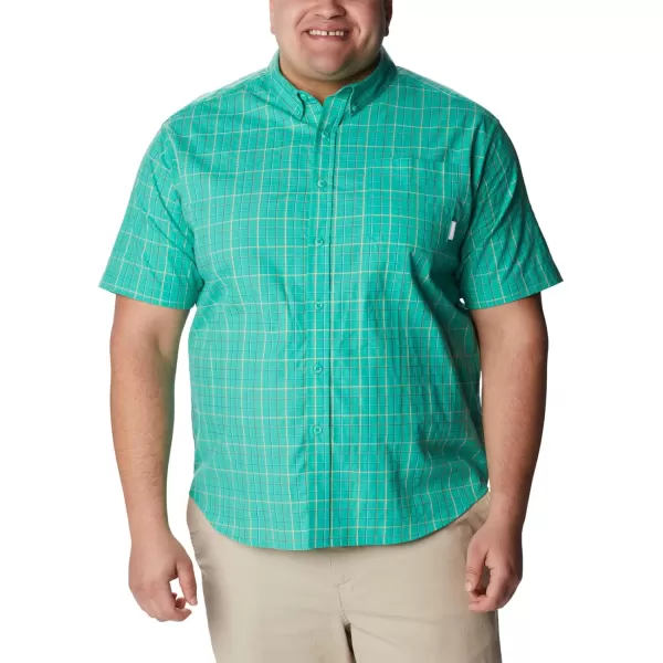 Columbia Mens Rapid Rivers Ii Short Sleeve ShirtElectric Turquoise Grid