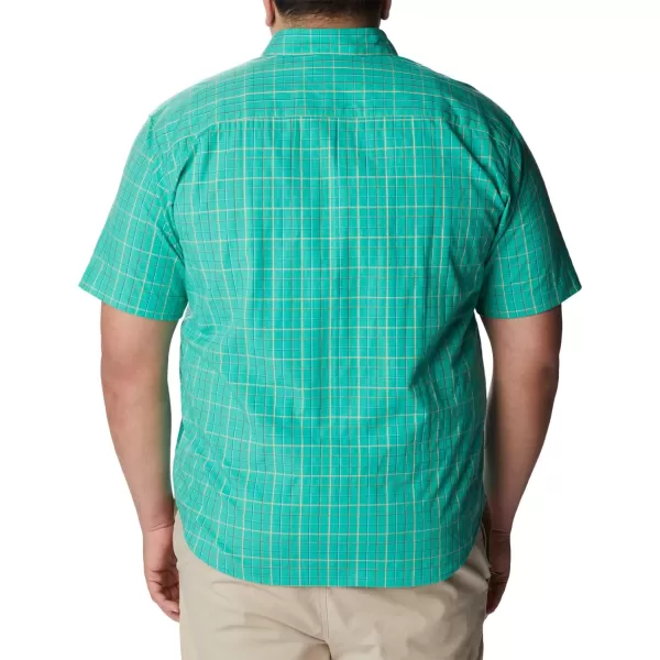 Columbia Mens Rapid Rivers Ii Short Sleeve ShirtElectric Turquoise Grid