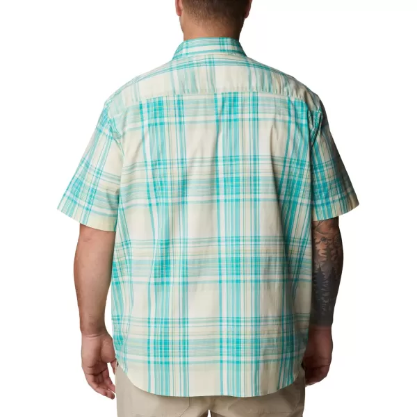 Columbia Mens Rapid Rivers Ii Short Sleeve ShirtIce Green Multi Plaid