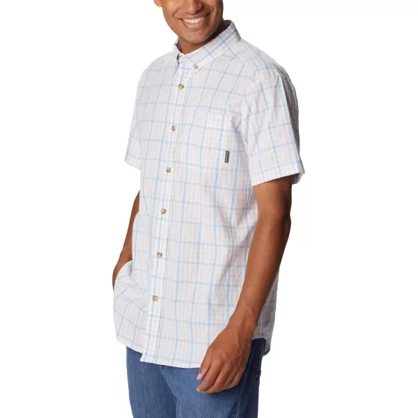 Columbia Mens Rapid Rivers Ii Short Sleeve ShirtJet Stream Multi Gingham