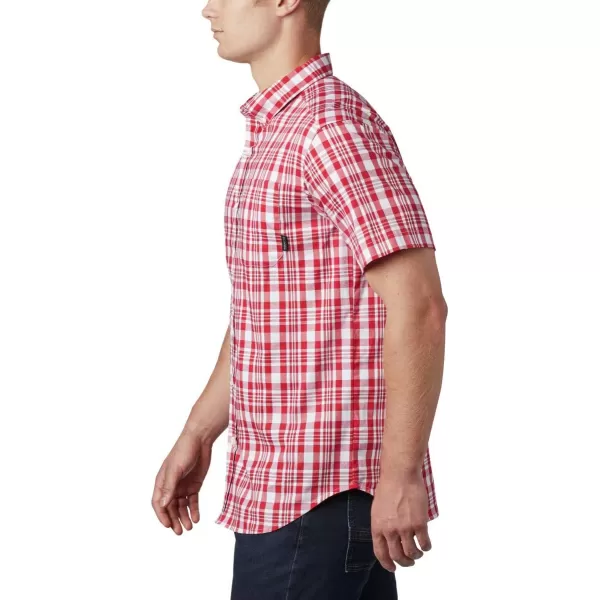 Columbia Mens Rapid Rivers Ii Short Sleeve ShirtMountain Red Medium Plaid