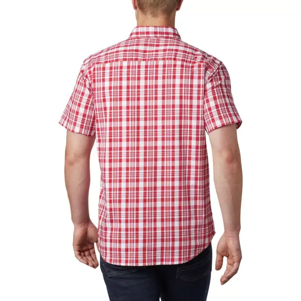 Columbia Mens Rapid Rivers Ii Short Sleeve ShirtMountain Red Medium Plaid