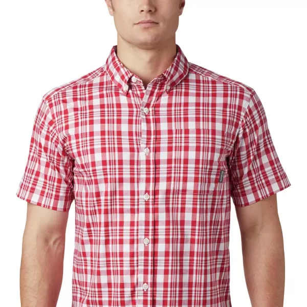 Columbia Mens Rapid Rivers Ii Short Sleeve ShirtMountain Red Medium Plaid