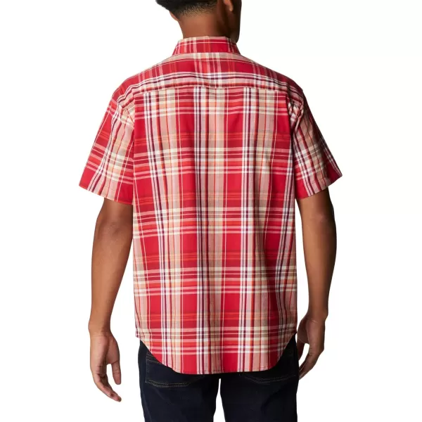 Columbia Mens Rapid Rivers Ii Short Sleeve ShirtMountain Red Multi Madras